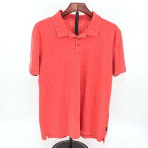 Lucky Brand Venice Burnout Polo / Faded Red / Men's MEDIUM